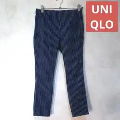 レディース UNIQLO レギンスパンツ ストライプ柄