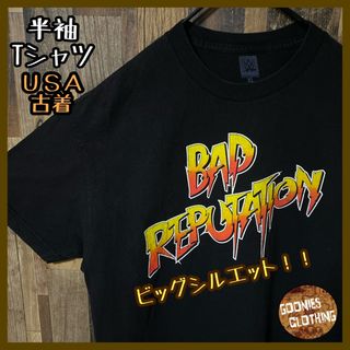 XL ブラック メンズ プリント オーバーサイズ USA古着 半袖 Tシャツ